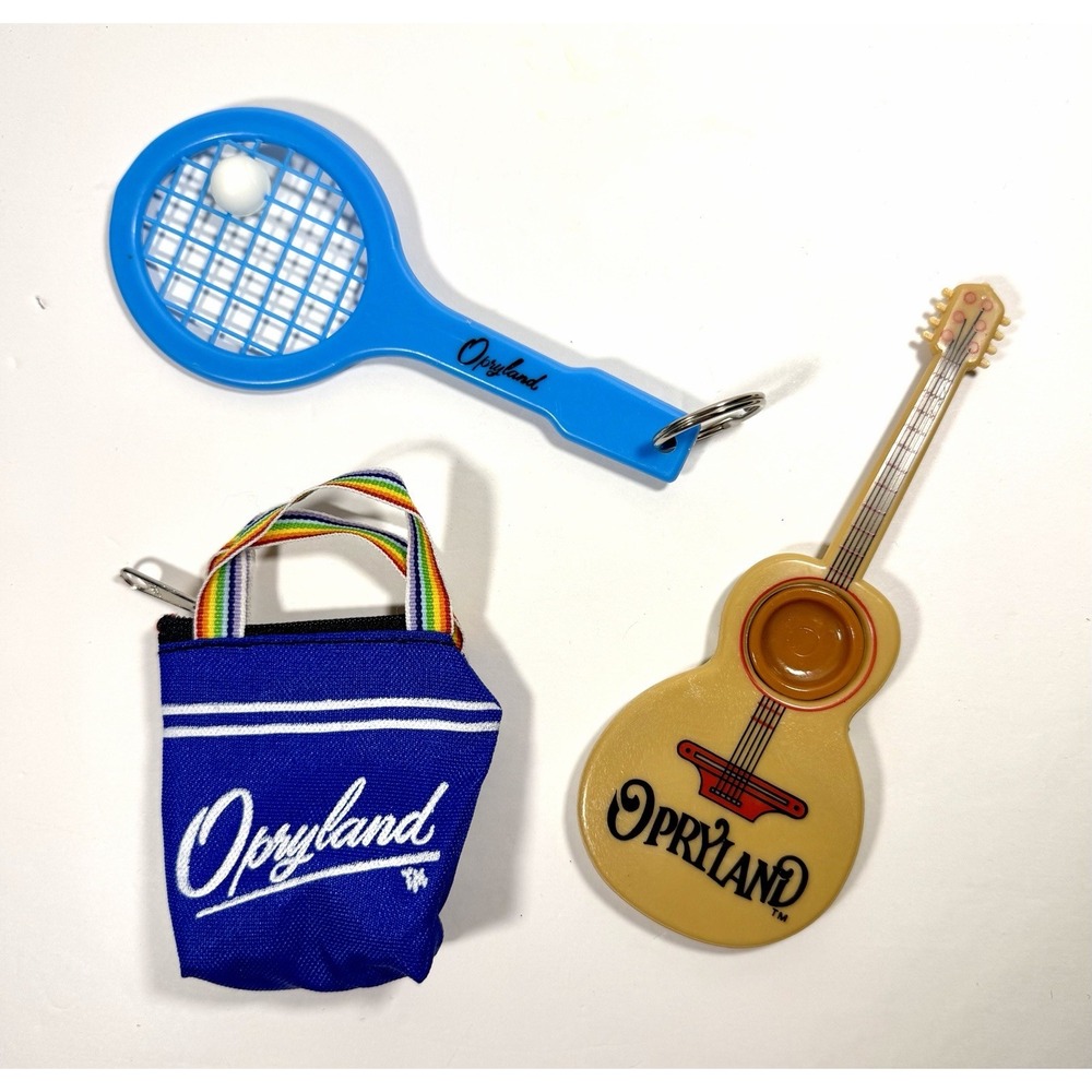 Opryland Souvenirs Guitar Mirror Comb Keychain Nashville Tennessee Country Music
